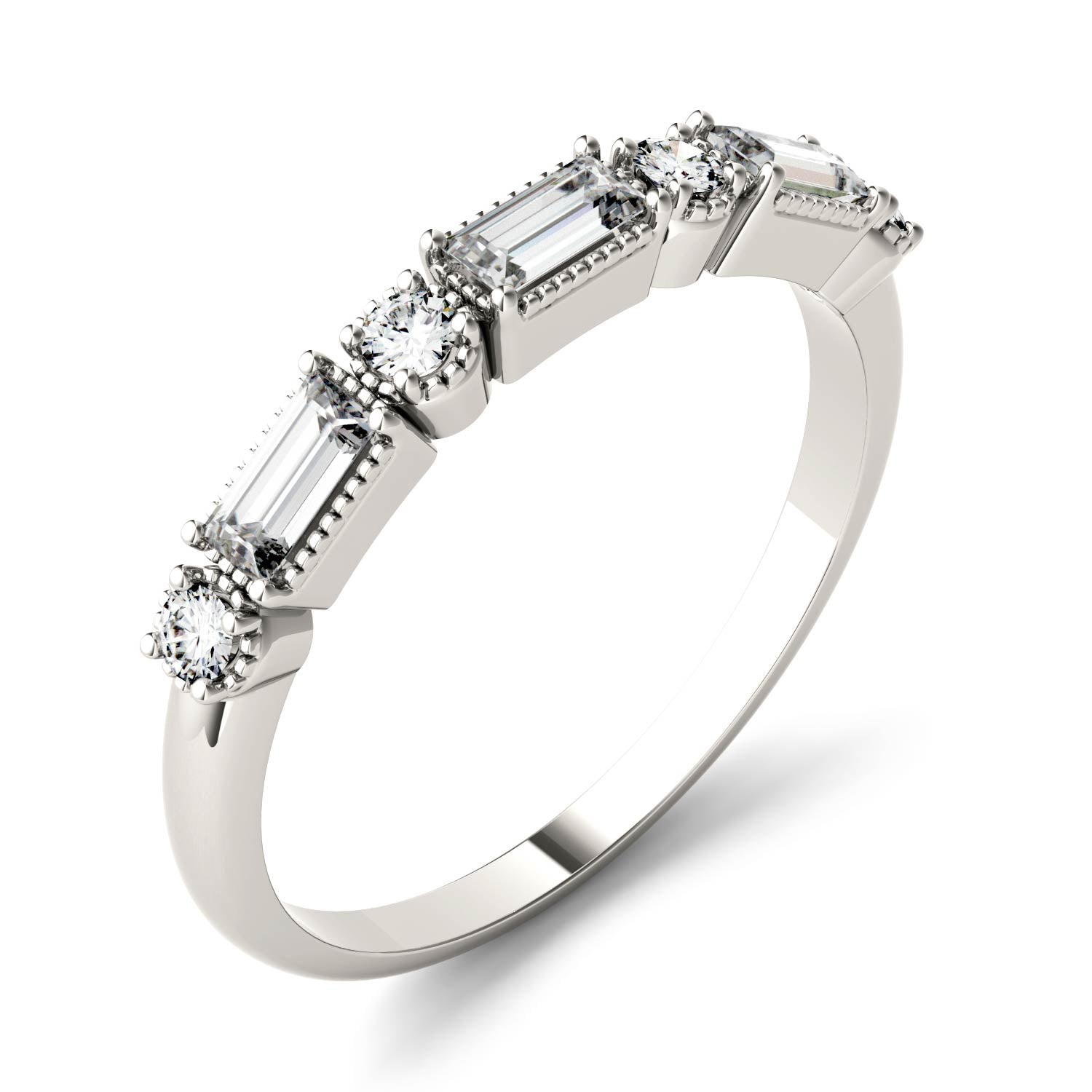 0.47 CTW Moissanite Stackable Ring