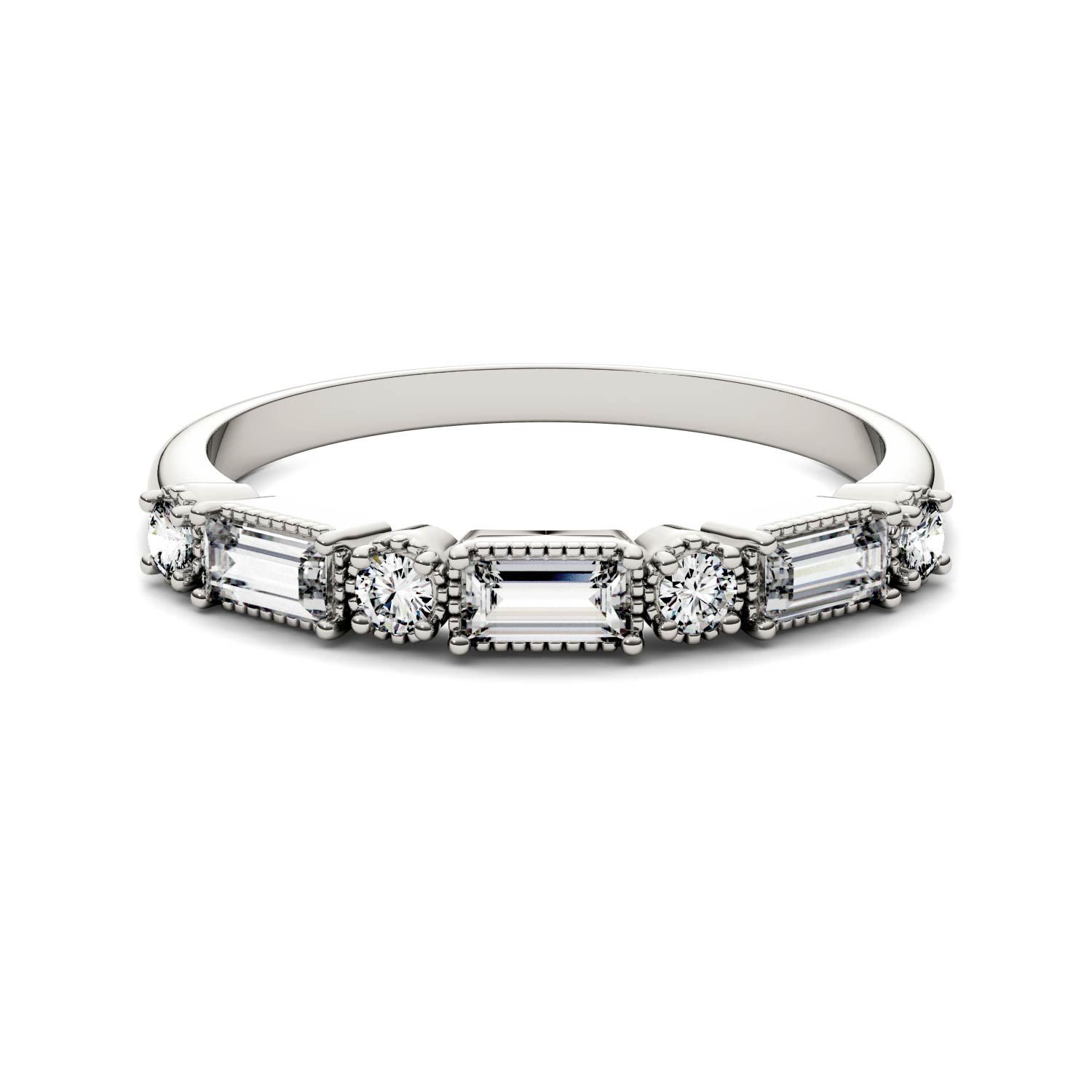 0.47 CTW Moissanite Stackable Ring