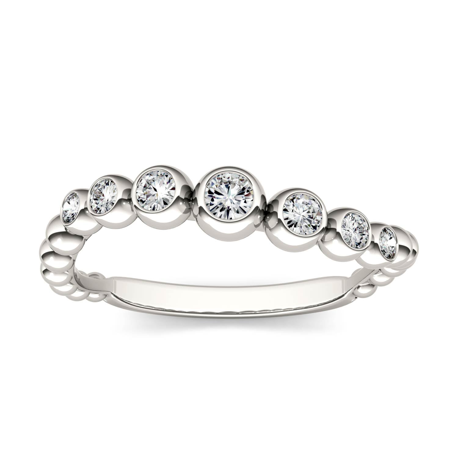 Moissanite Asymmetrical Fashion Band