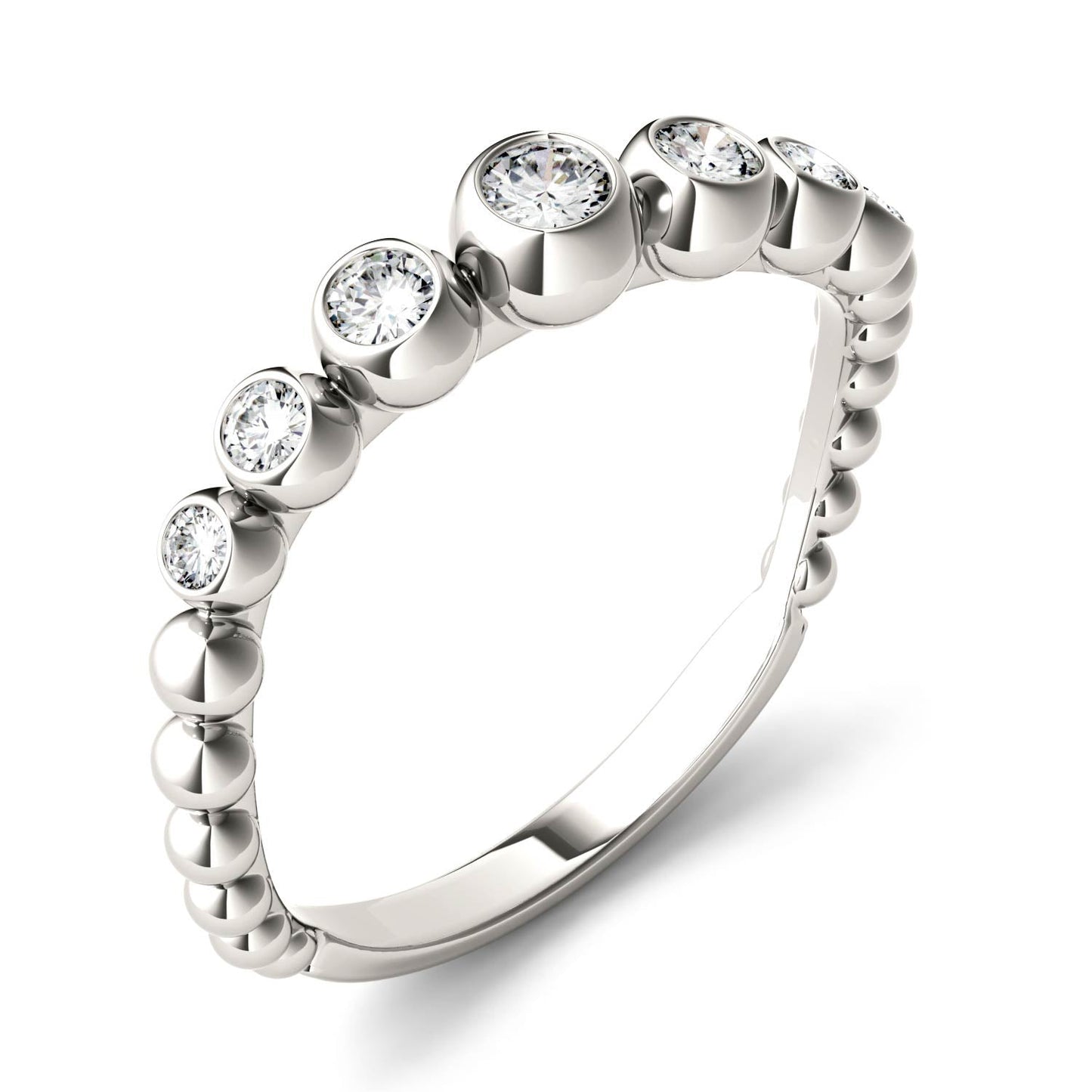 Moissanite Asymmetrical Fashion Band