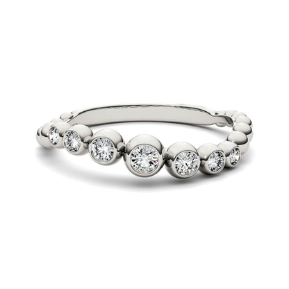 Moissanite Asymmetrical Fashion Band