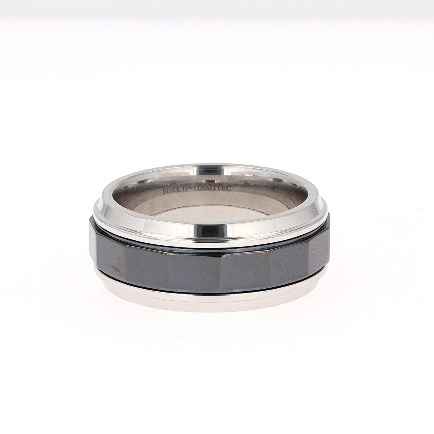 Two-Tone Titanium Band Ring