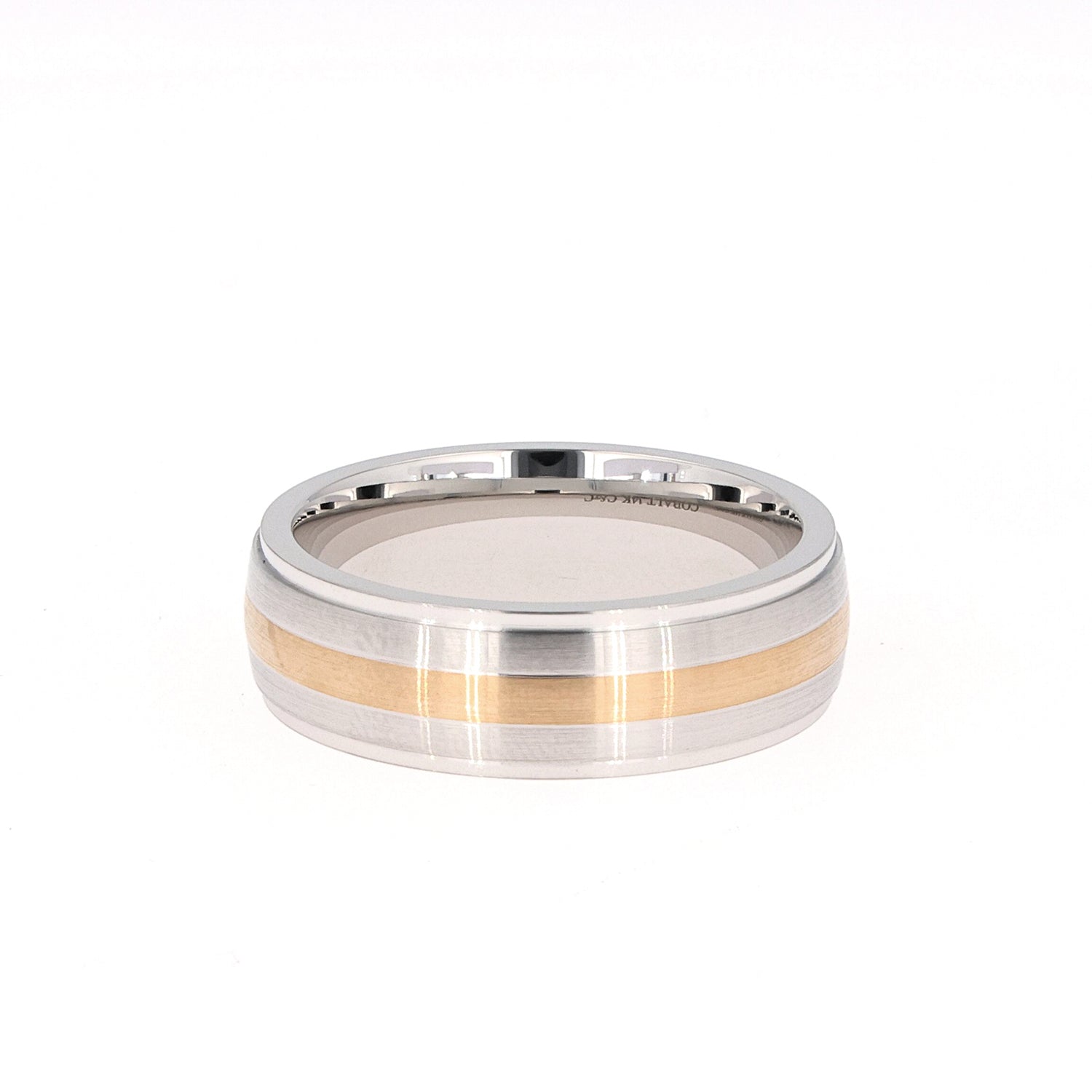 Two-Tone Cobalt Wedding Band