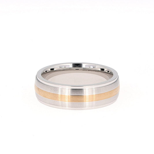 Two-Tone Cobalt Wedding Band