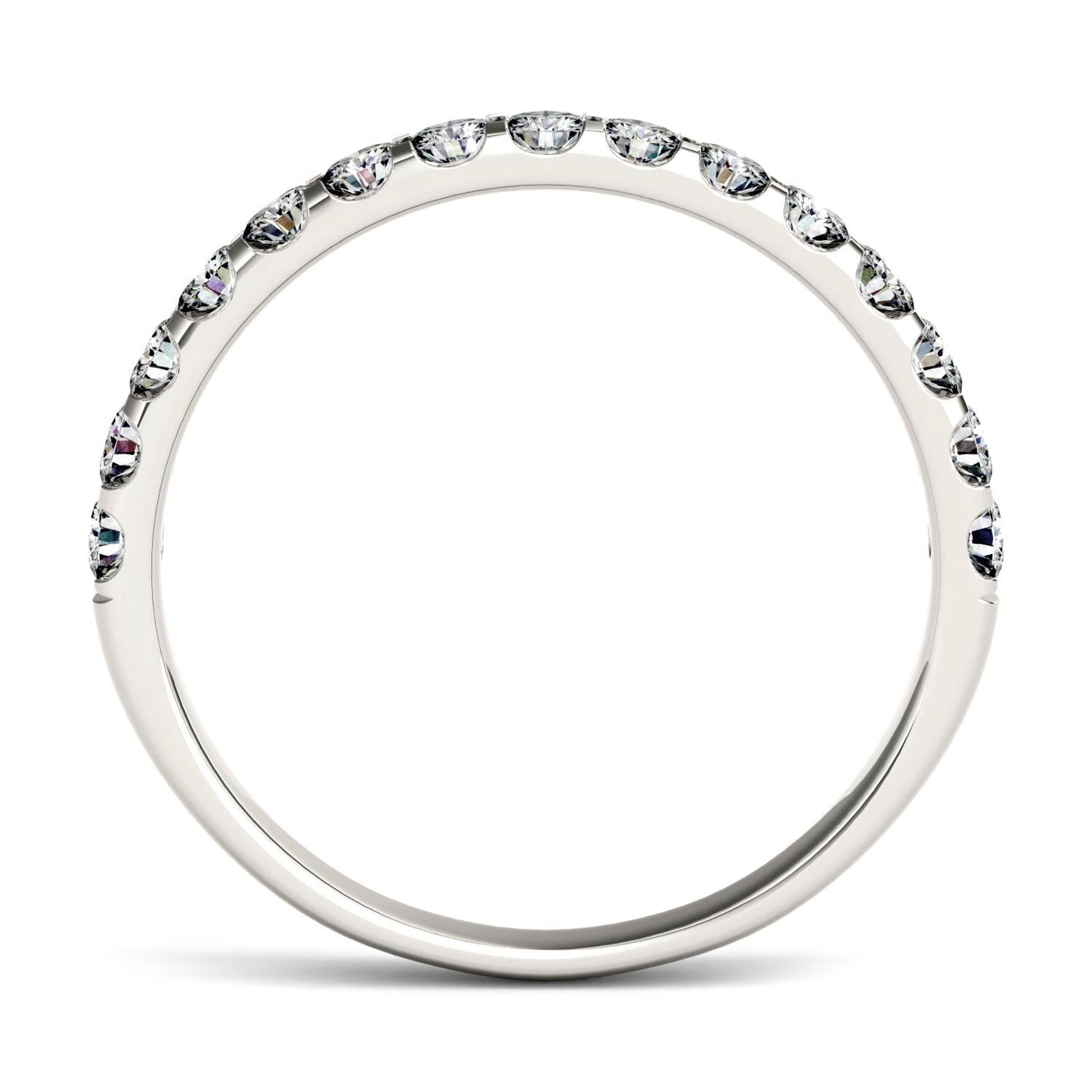 0.45 CTW Round Moissanite Anniversary Ring