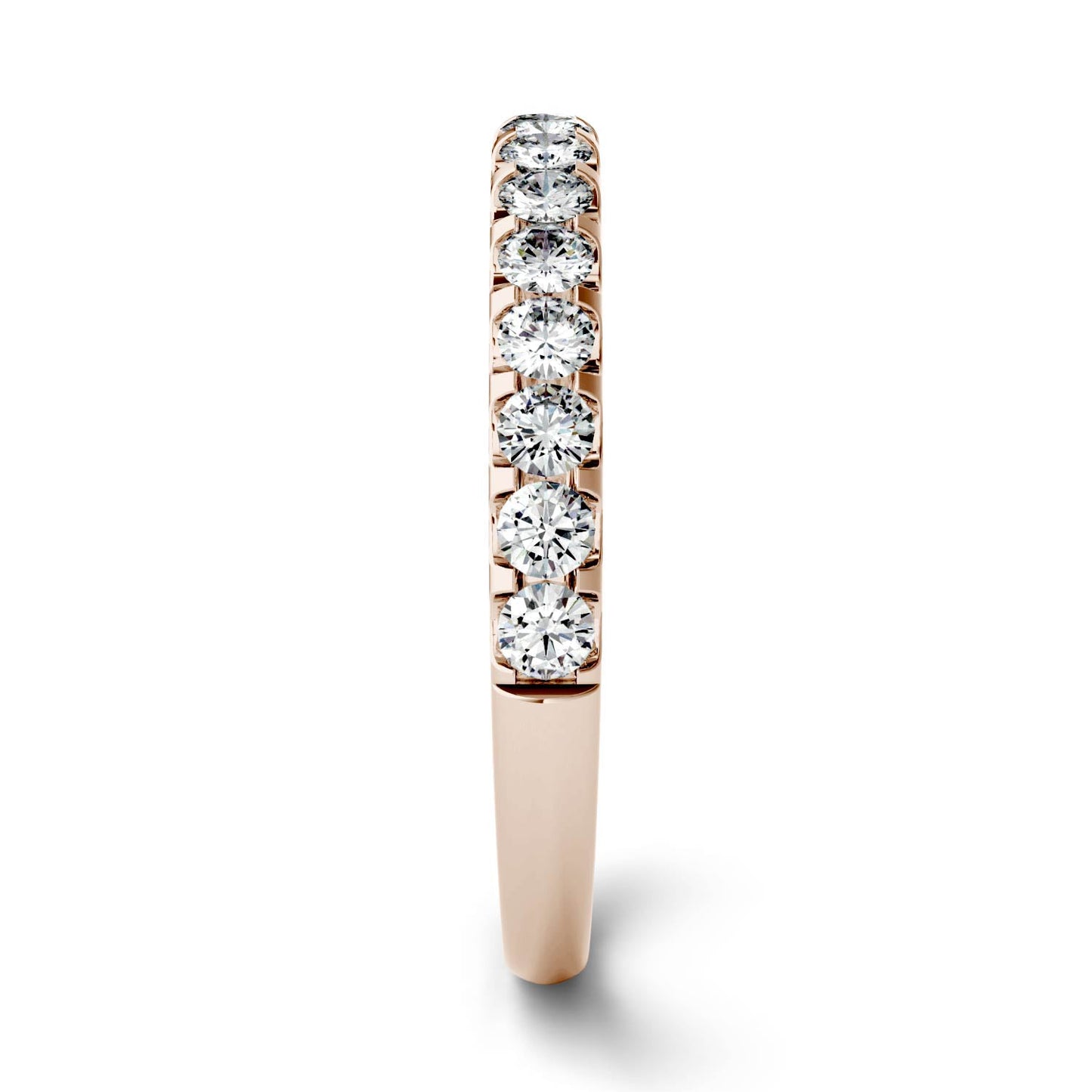 0.45 CTW Moissanite Rose Gold Anniversary Ring