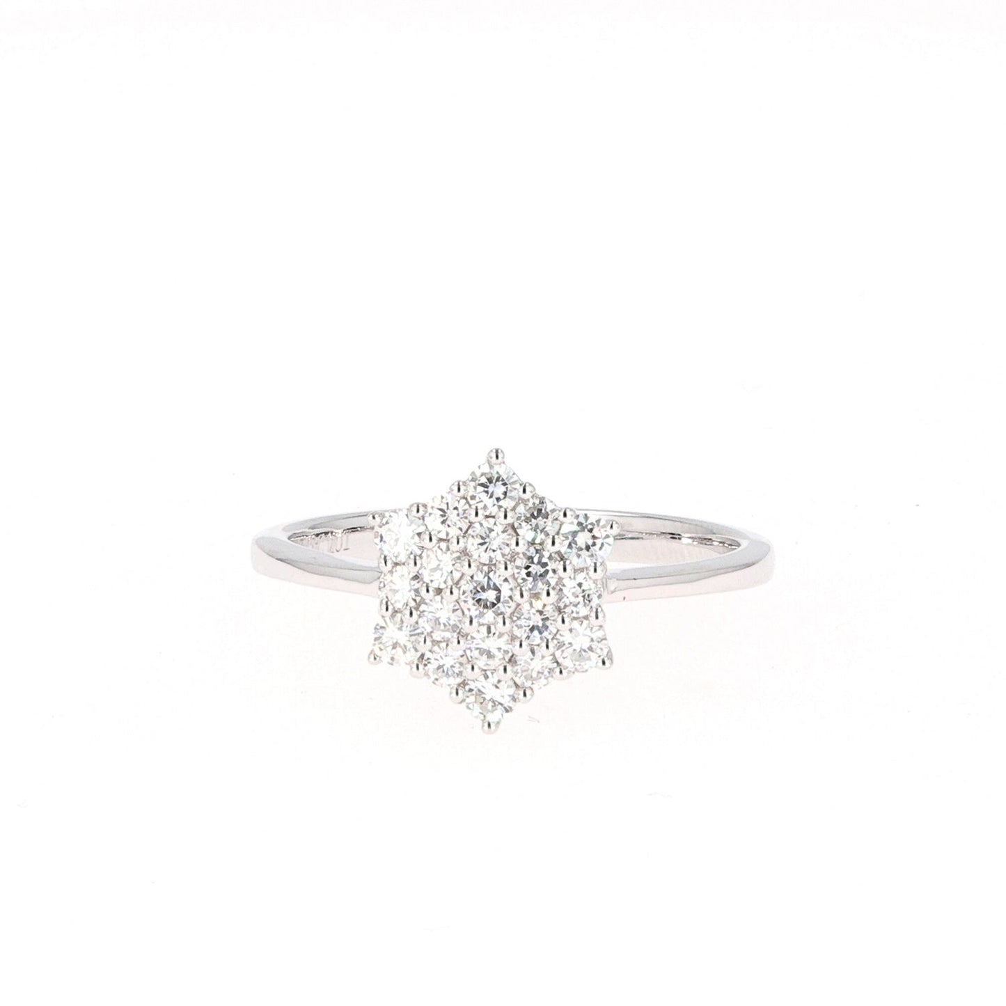 0.45 CTW Round Moissanite Cluster Ring