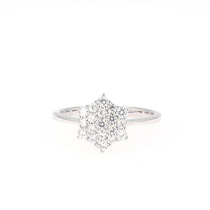 0.45 CTW Round Moissanite Cluster Ring