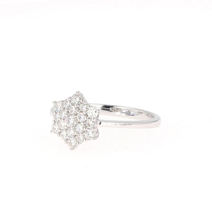 0.45 CTW Round Moissanite Cluster Ring