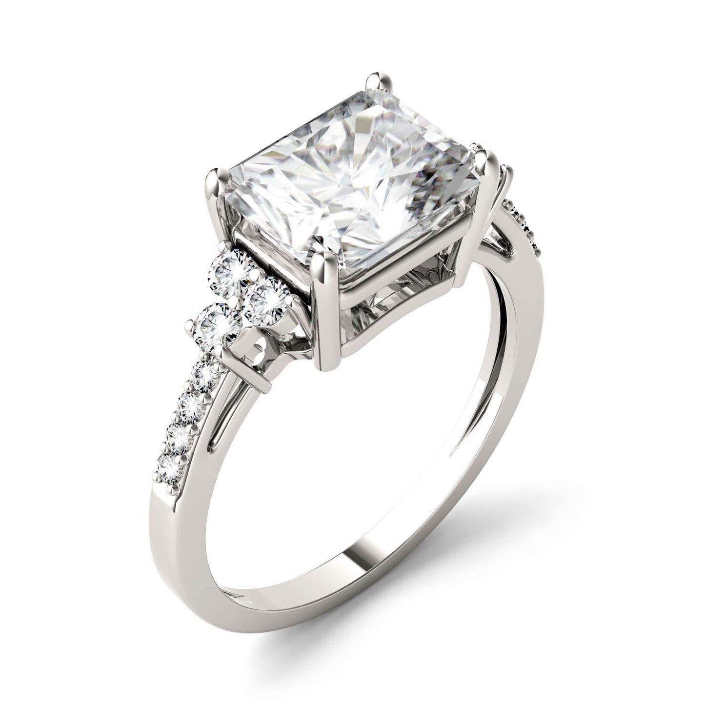 2.90 CTW Moissanite Engagement Ring