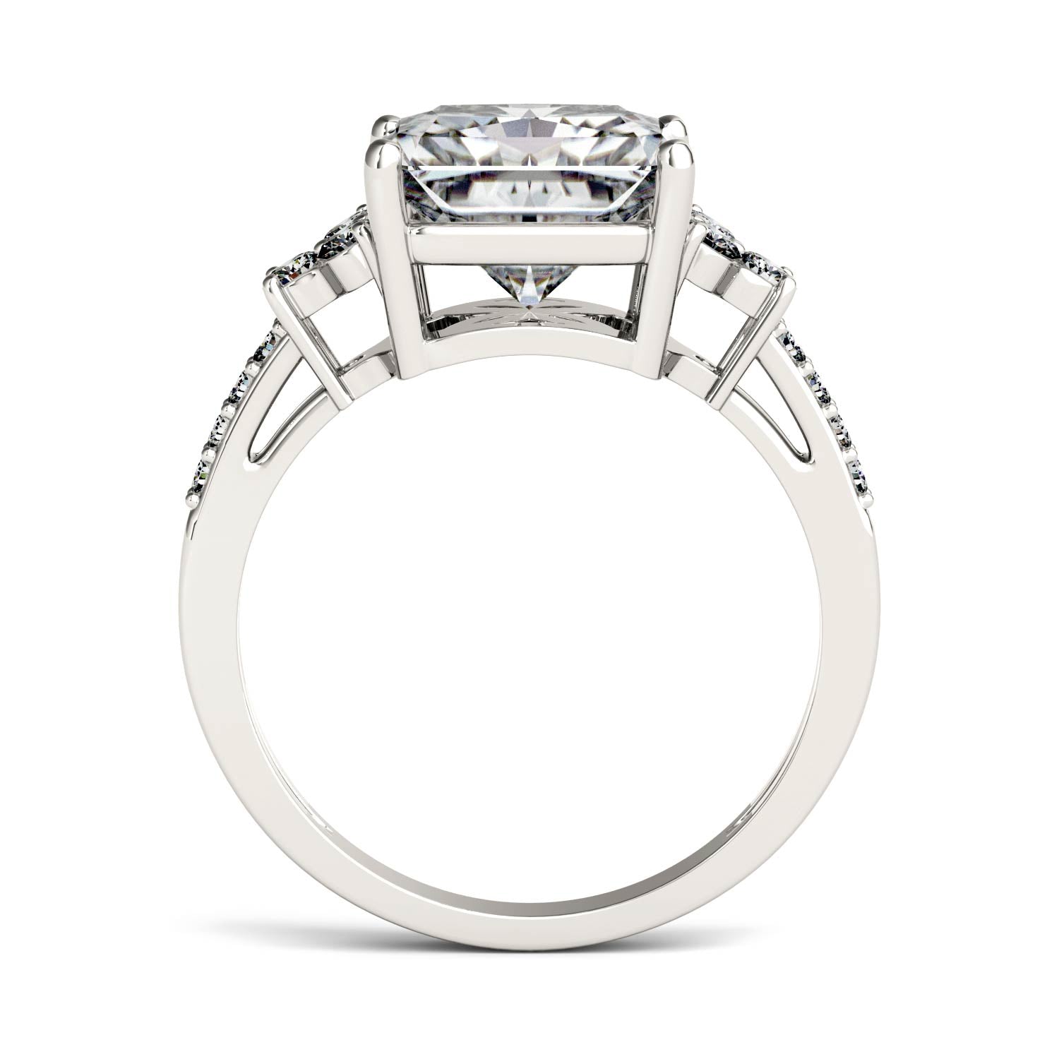 2.90 CTW Moissanite Engagement Ring