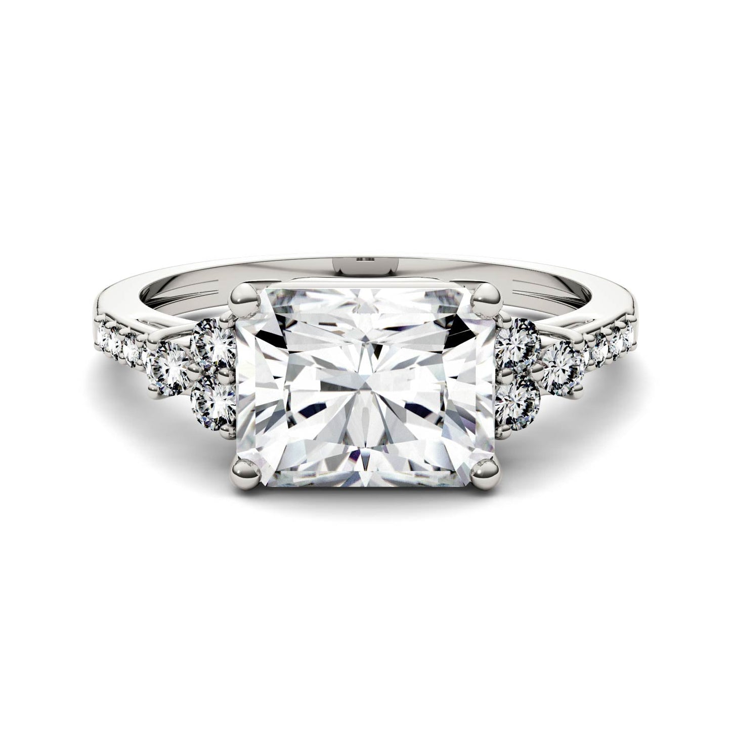 2.90 CTW Moissanite Engagement Ring