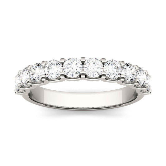 1 CTW Moissanite Round Band