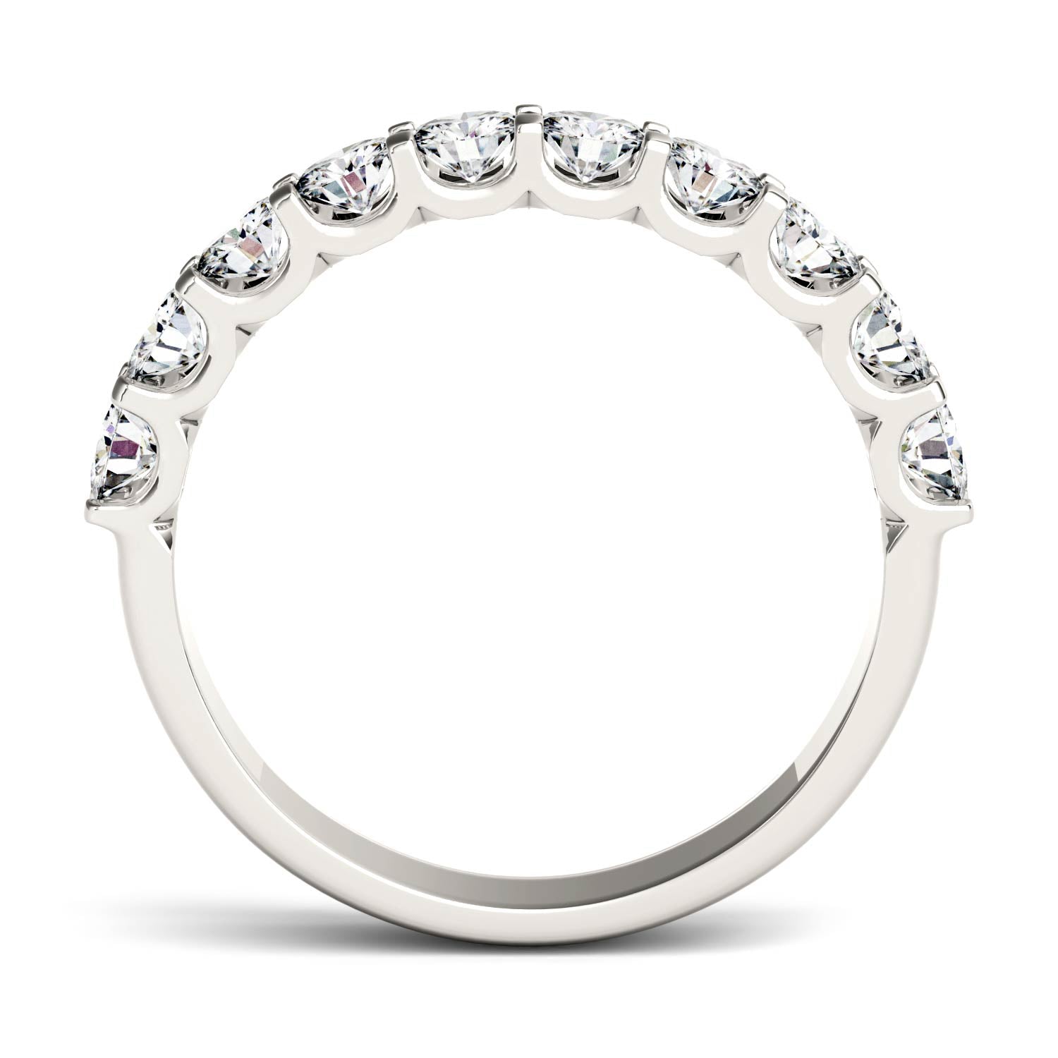 1 CTW Moissanite Round Band