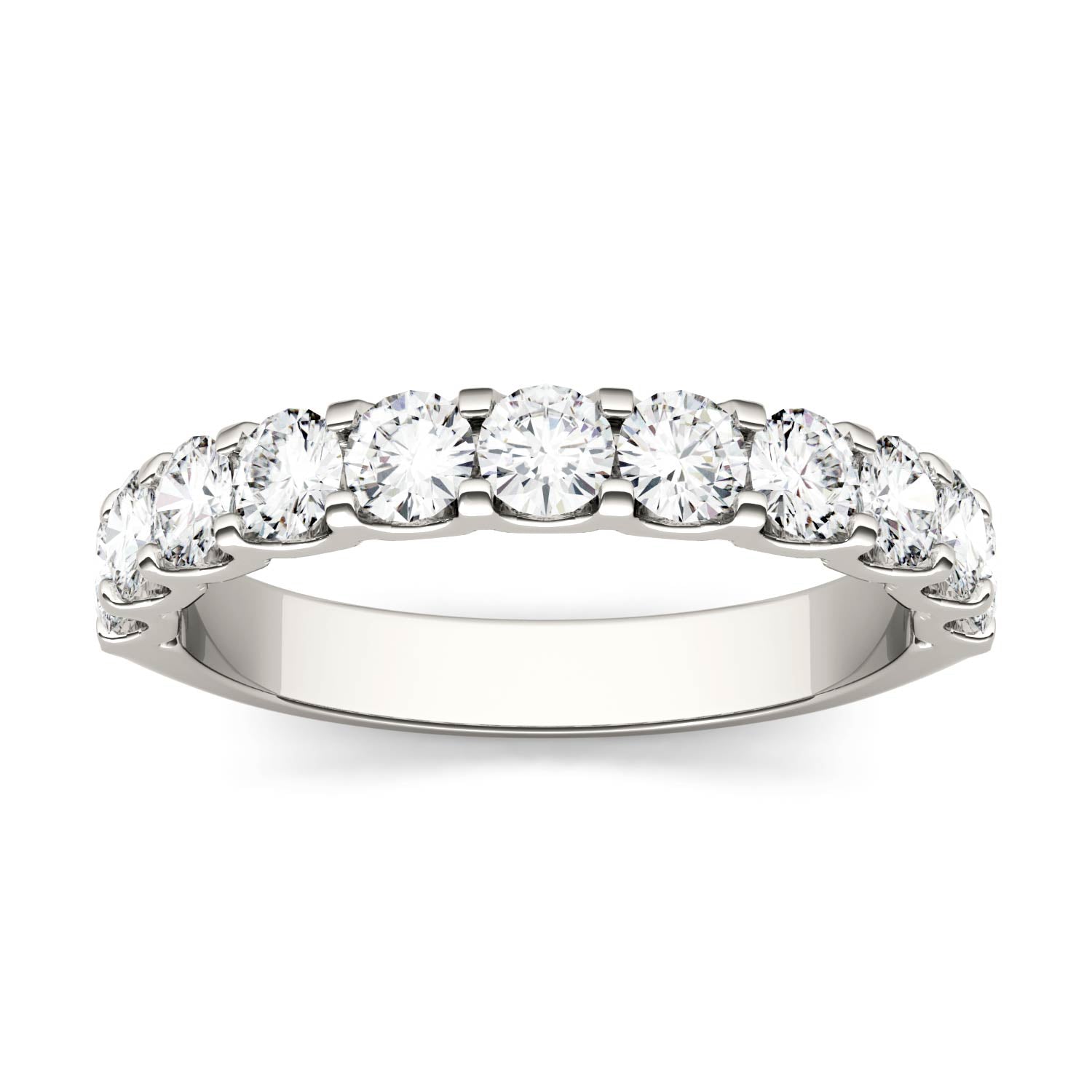 1.10 CTW Moissanite Round Anniversary Ring