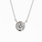 0.33 CTW Round Moissanite Necklace