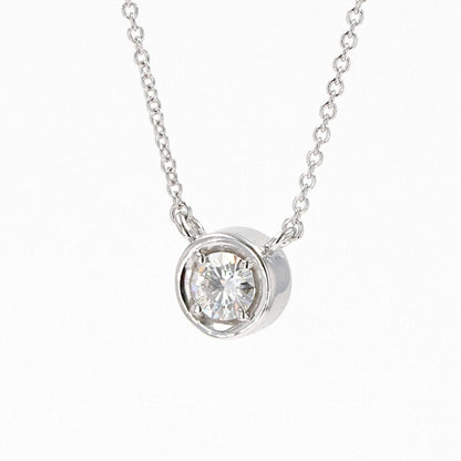 0.33 CTW Round Moissanite Necklace