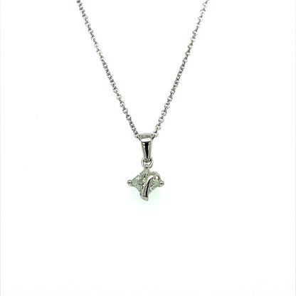 0.37 CTW Square Moissanite Pendant