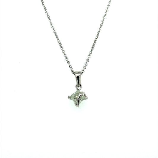 0.37 CTW Square Moissanite Pendant