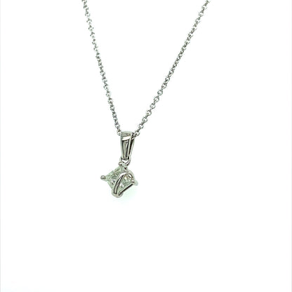 0.37 CTW Square Moissanite Pendant