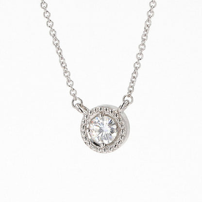 0.33 CTW Round Moissanite Pendant