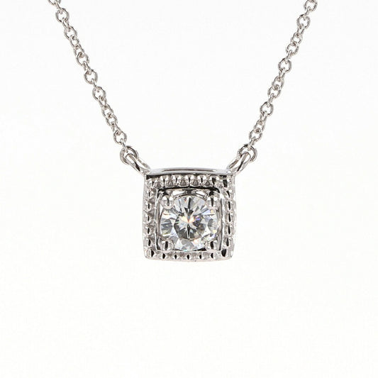 0.33 CTW Round Moissanite Pendant