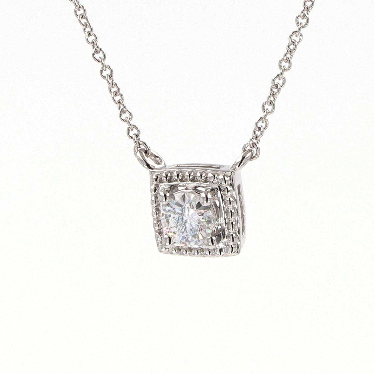 0.33 CTW Round Moissanite Pendant