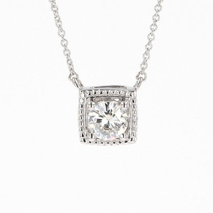 0.80 CTW Round Moissanite Pendant