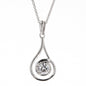 0.33 CTW Moissanite Teardrop Pendant