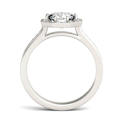 1.82 CTW Moissanite Octagon Halo Engagement Ring