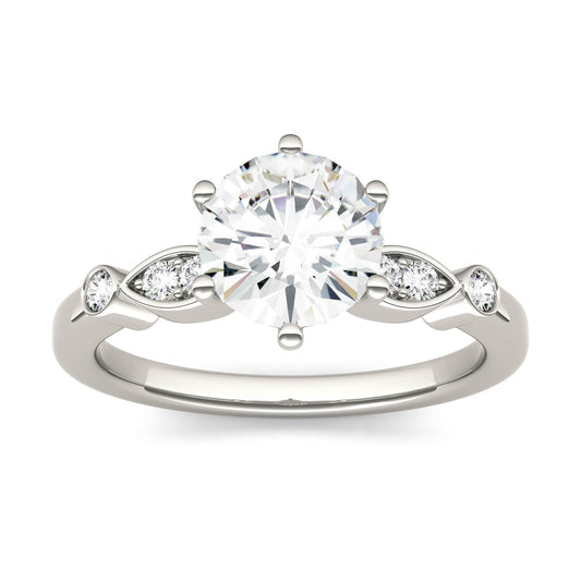 1.59 CTW Moissanite Solitaire Ring