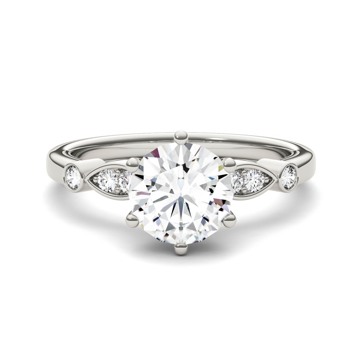 1.59 CTW Moissanite Solitaire Ring