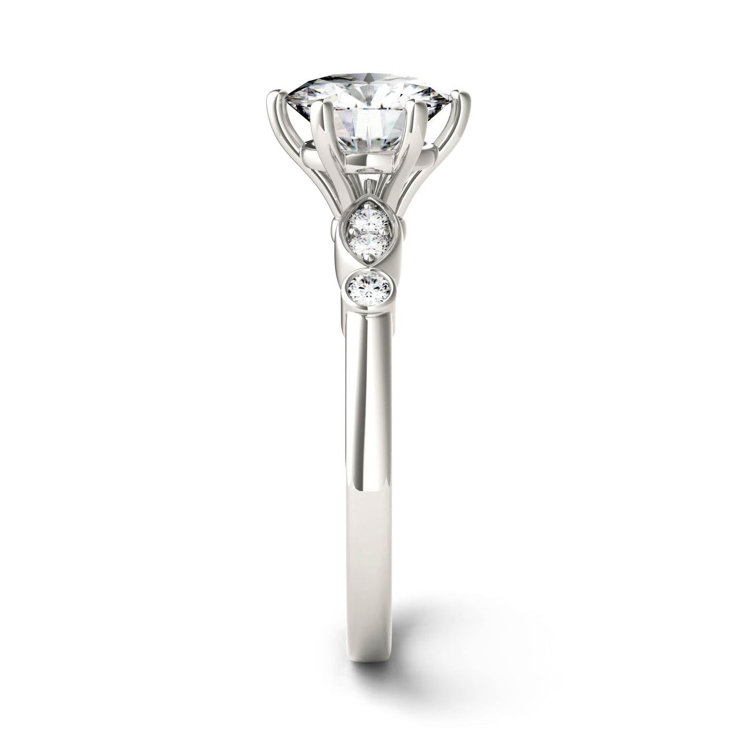 1.59 CTW Moissanite Solitaire Ring