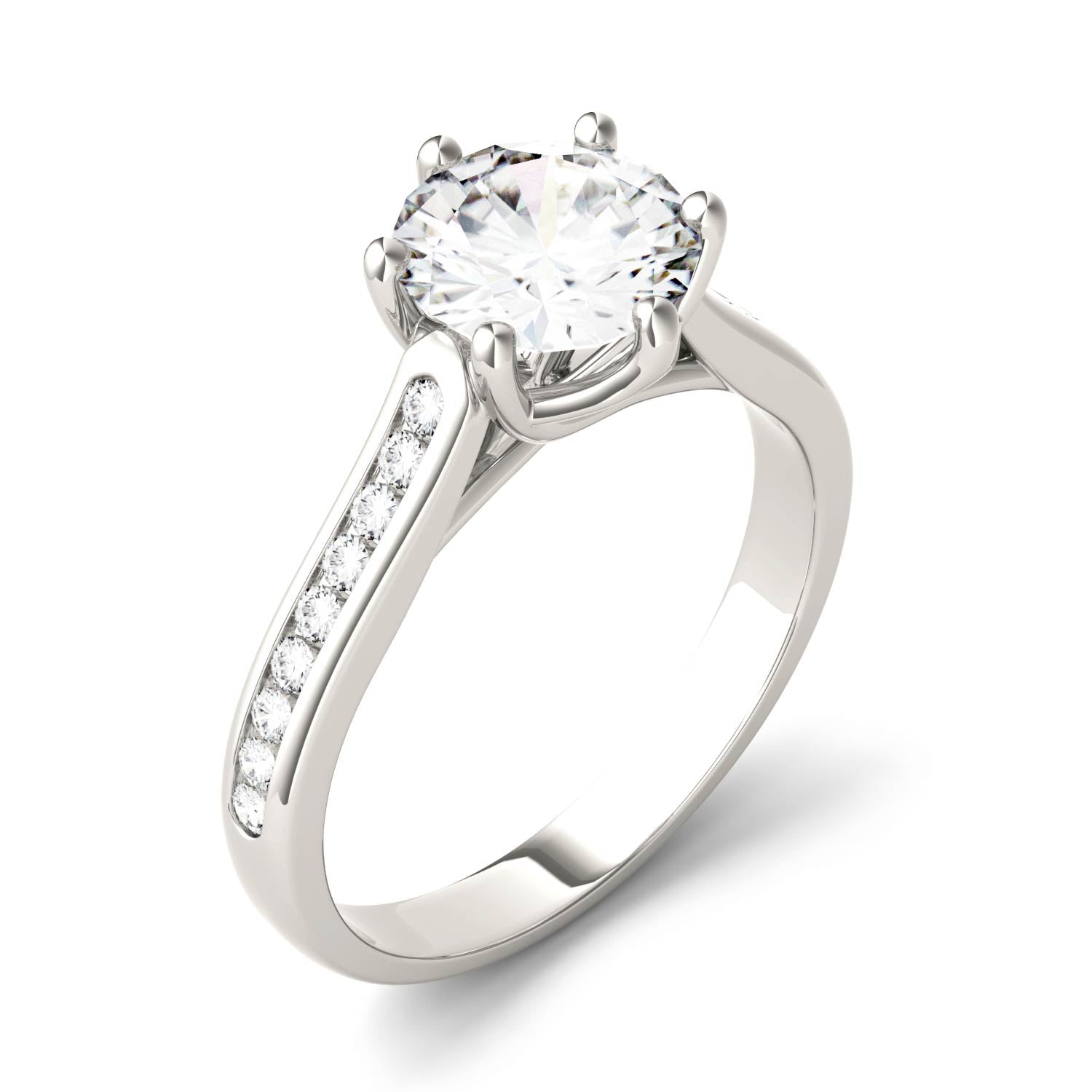 1.66 CTW Moissanite Engagement Ring