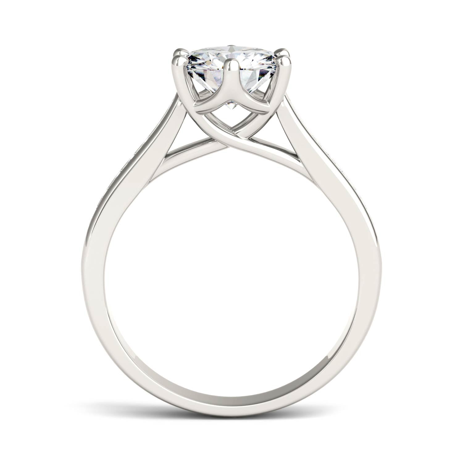 1.66 CTW Moissanite Engagement Ring