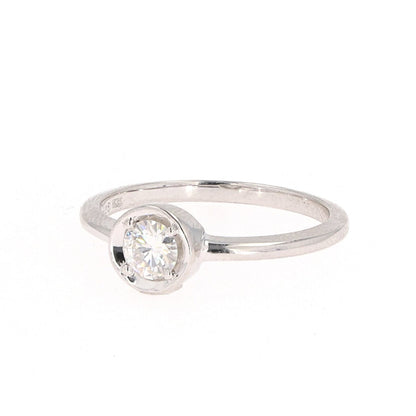 0.33 CTW Moissanite Sterling Silver Ring