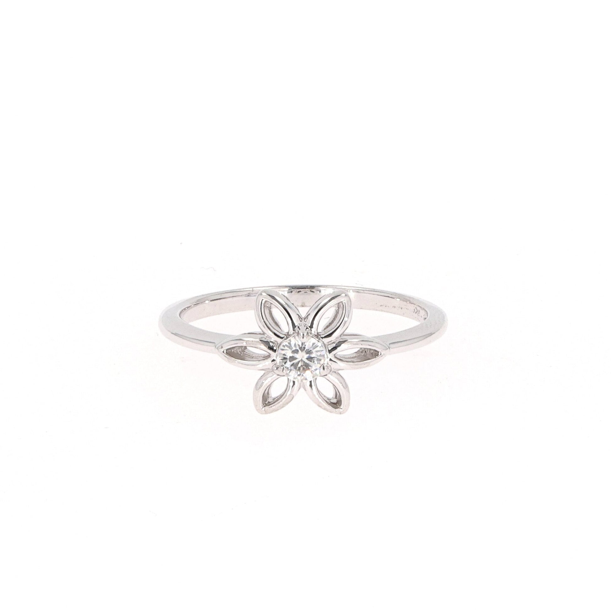 0.13 CTW Moissanite Sterling Silver Ring