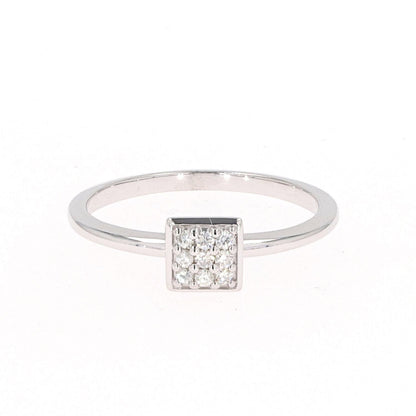 Moissanite Sterling Silver Round Statement Ring