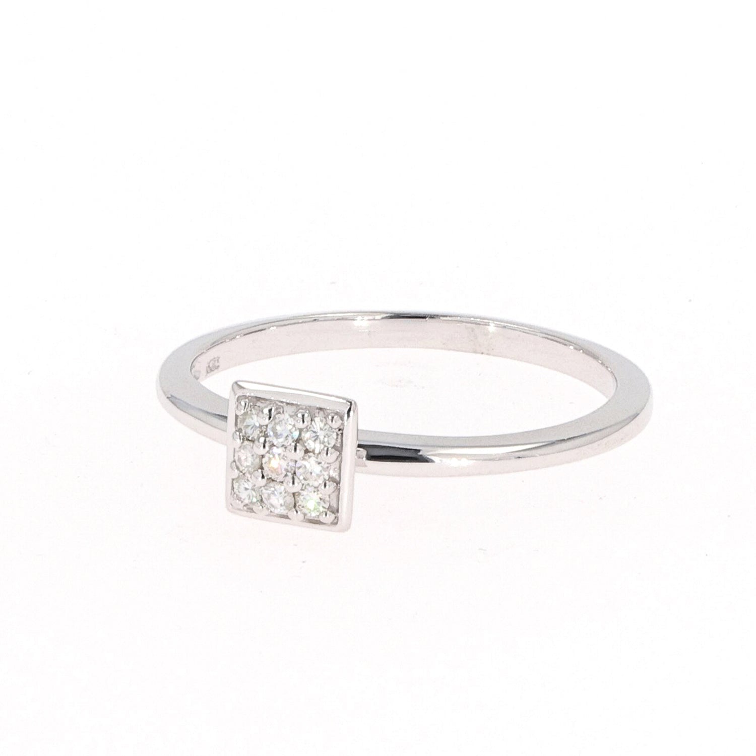 Moissanite Sterling Silver Round Statement Ring