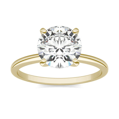 1.90 CTW Round Moissanite Solitaire Engagement Ring