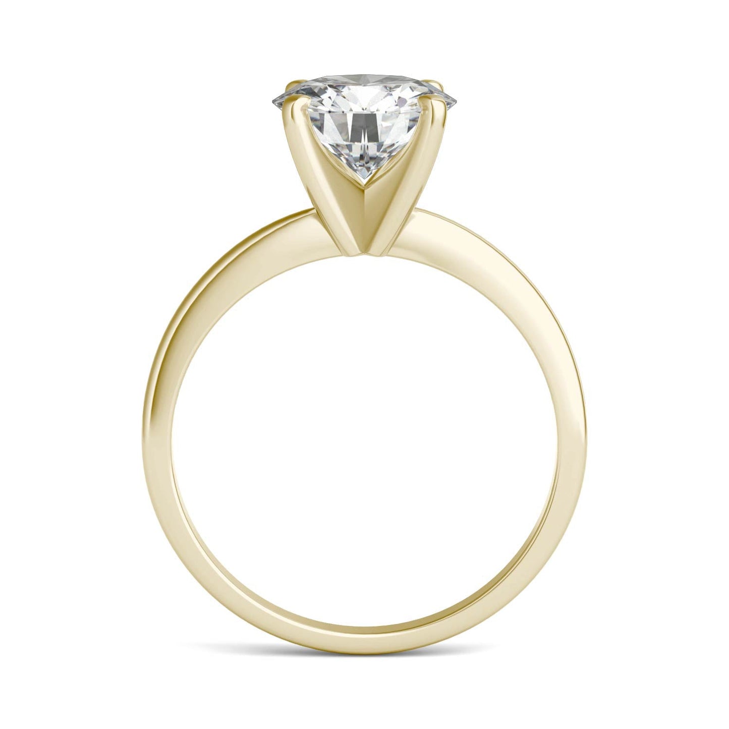 1.90 CTW Round Moissanite Solitaire Engagement Ring