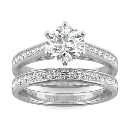 1.64 CTW Moissanite Engagement Ring