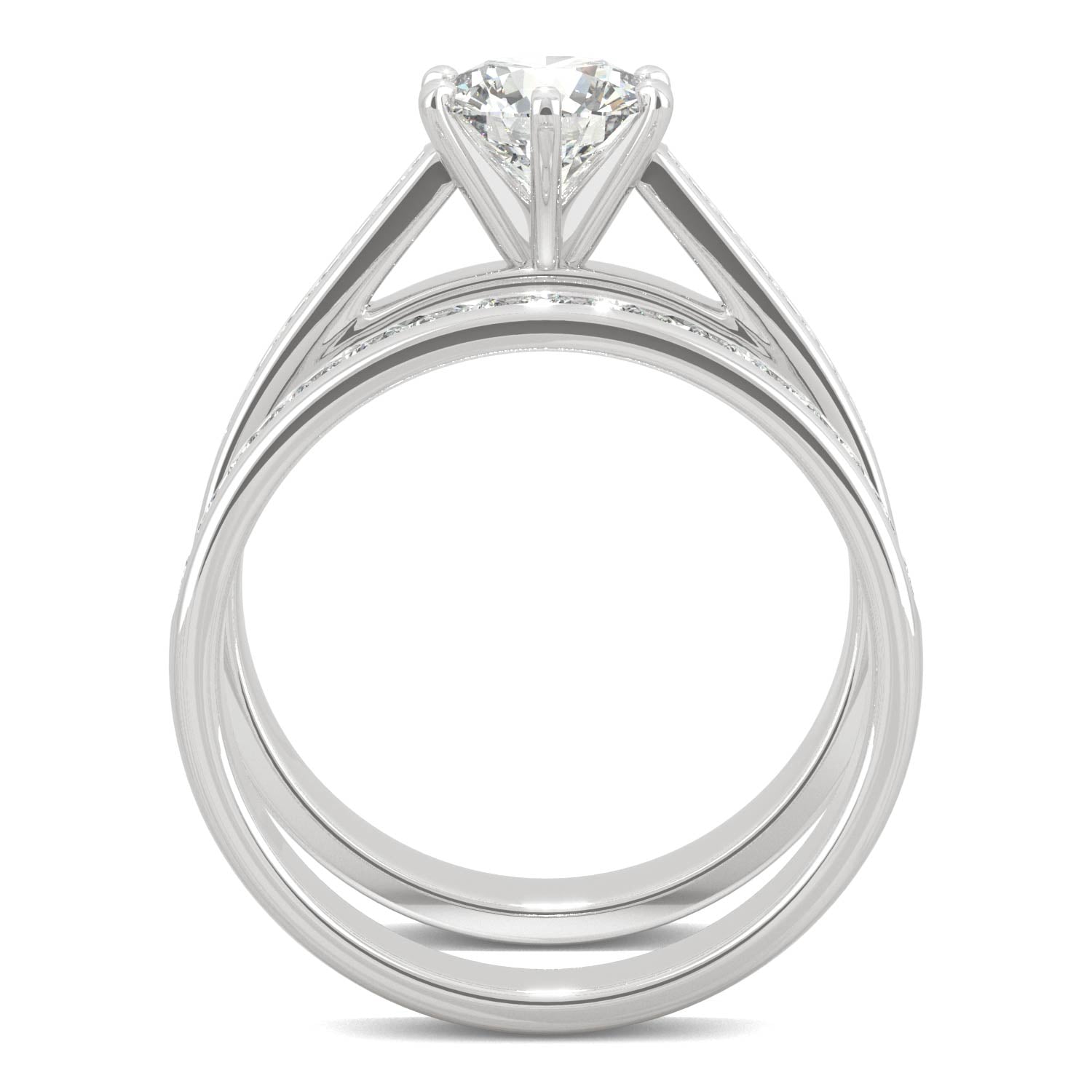 1.64 CTW Moissanite Engagement Ring