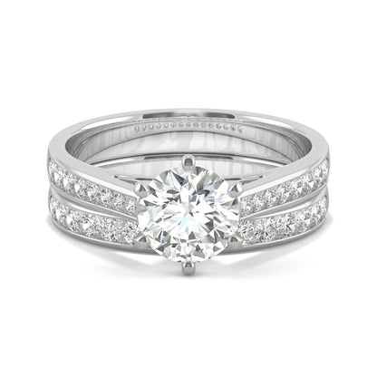 1.64 CTW Moissanite Engagement Ring