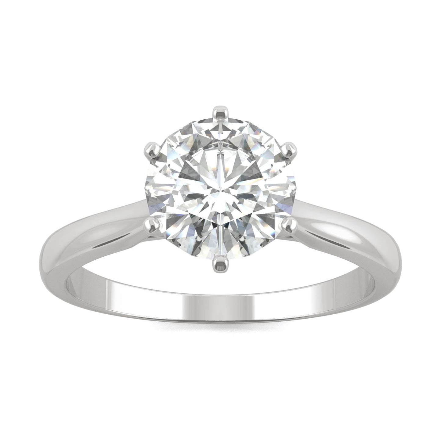 Moissanite Solitaire Engagement Ring