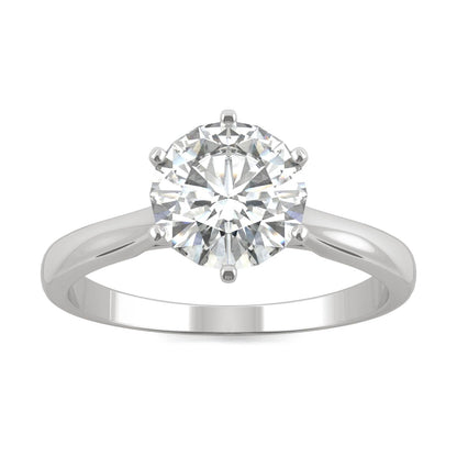 Moissanite Solitaire Engagement Ring