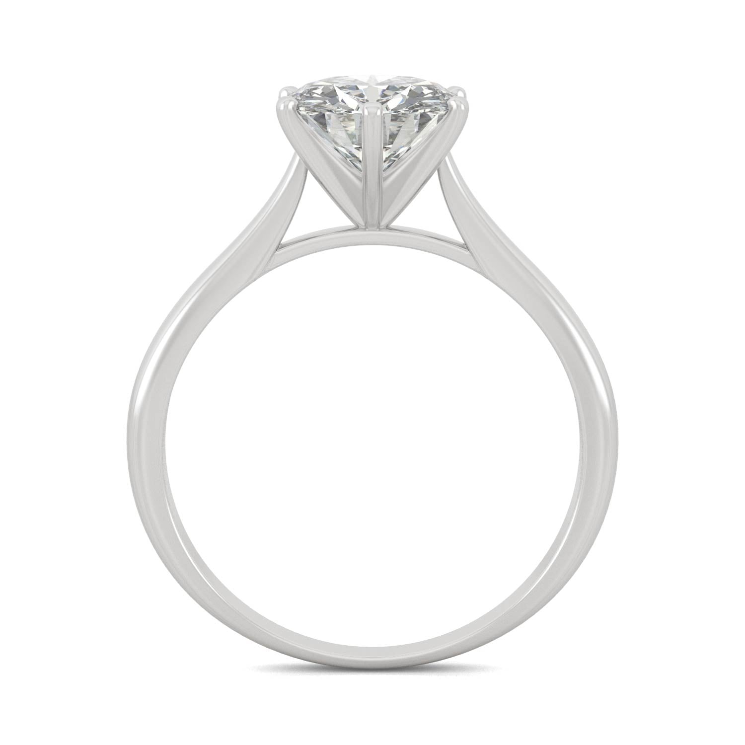 Moissanite Solitaire Engagement Ring