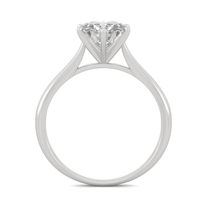 Moissanite Solitaire Engagement Ring