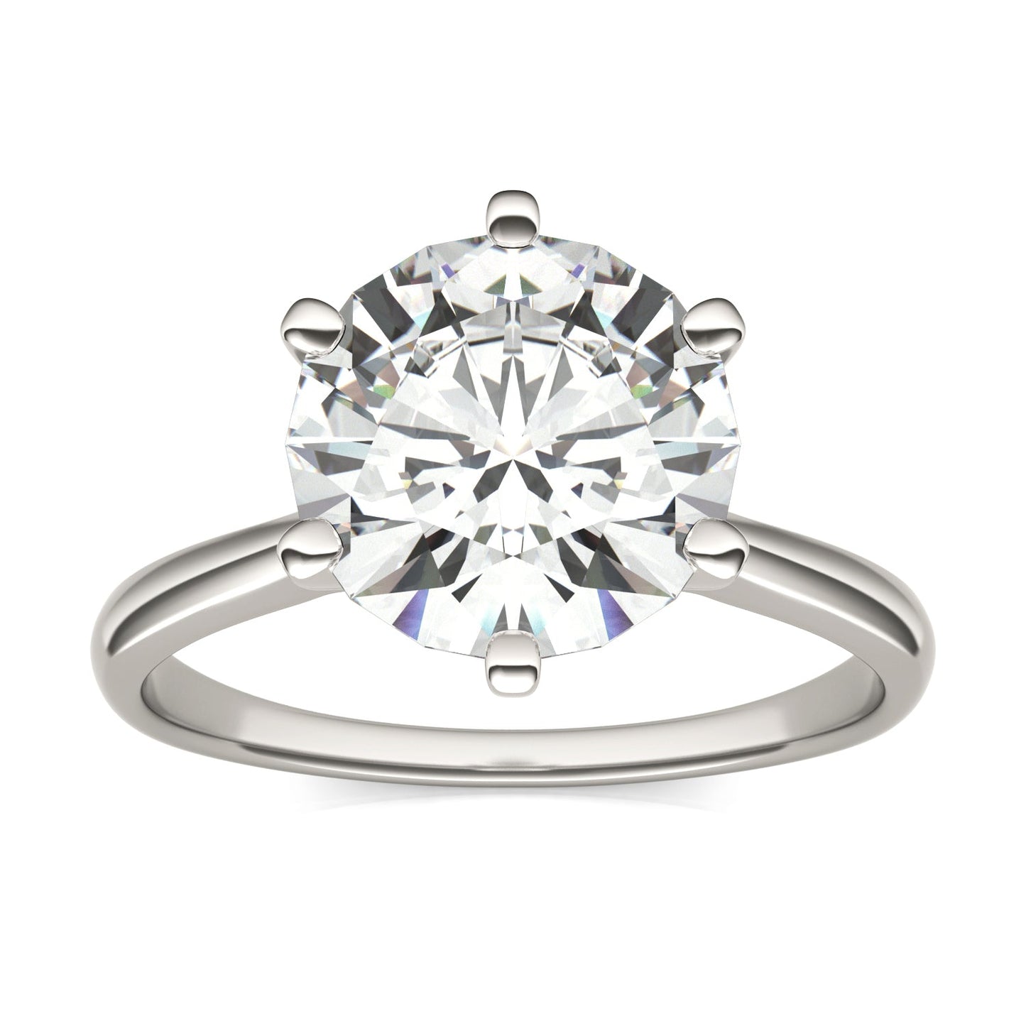 3.10 CTW Round Moissanite Solitaire