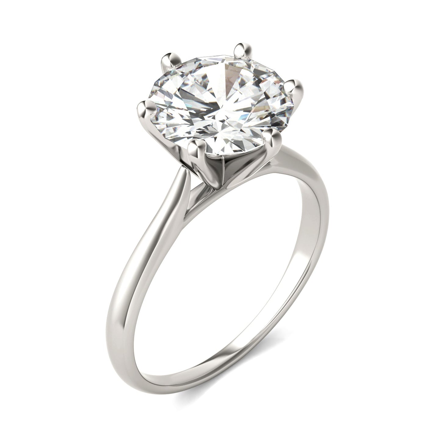 3.10 CTW Round Moissanite Solitaire